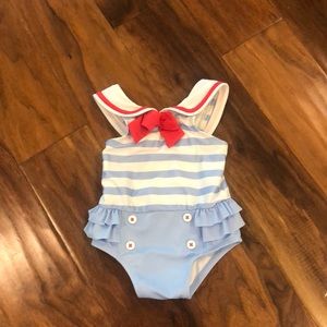 Gymboree nautical sailor one piece swimsuit